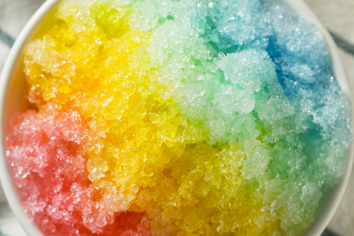 Sweet Homemade Shaved Rainbow Hawaiian Ice Sweet Homemade Shaved Rainbow Hawaiian Ice